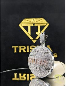 925 Sterling Silver Premium Globe Fully Iced VVS Moissanite Diamonds Hip Hop Jewelry Pendant