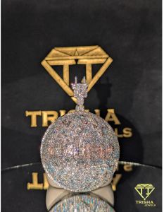 925 Sterling Silver Premium Globe Fully Iced VVS Moissanite Diamonds Hip Hop Jewelry Pendant
