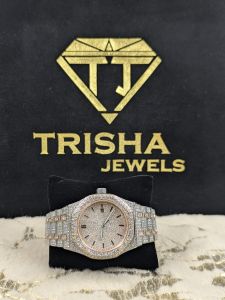 Premium Hip Hop Iced out VVS Moissanite Diamond Men Wristwatch