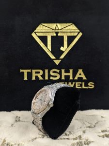 Premium Hip Hop Iced out VVS Moissanite Diamond Men Wristwatch