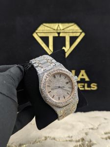 Premium Hip Hop Iced out VVS Moissanite Diamond Men Wristwatch