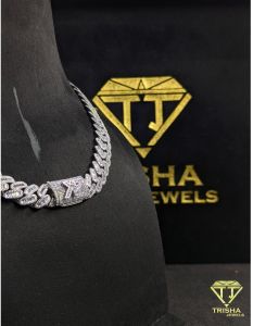 925 Sterling Silver VVS Moissanite Diamond Hip Hop Premium Cuban Link Chain