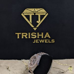 Fully Iced Out Two Tone Rose Gold Roman Dial VVS Moissanite Diamond Watch