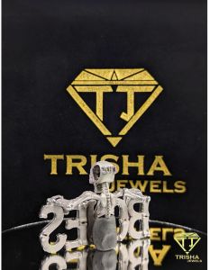 925 Sterling Silver Skull Bones Moissanite Diamond Iced Out Hip Hop Statement Necklace Pendant