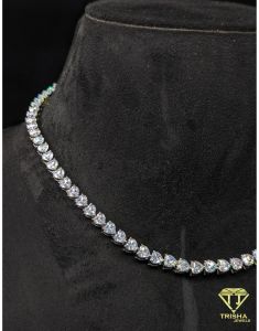 925 Sterling Silver VVS Moissanite Diamond Hip Hop Iced Out Premium Heart Necklace