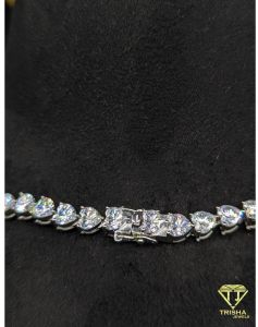925 Sterling Silver VVS Moissanite Diamond Hip Hop Iced Out Premium Heart Necklace