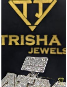 925 Sterling Silver ATM Benji Fully Iced VVS Moissanite Diamond Hip Hop Statement Jewelry Pendant