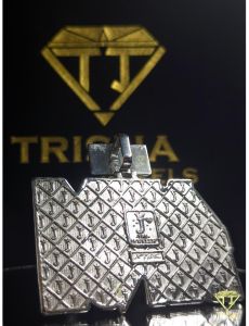 925 Sterling Silver ATM Benji Fully Iced VVS Moissanite Diamond Hip Hop Statement Jewelry Pendant