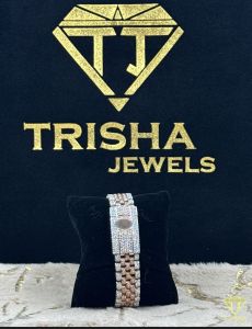 Red Dial VVS Moissanite Diamond Luxury Watch