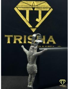 Jesus Hip Hop Iced Out VVS Moissanite Diamond 925 Sterling Silver Men Pendant