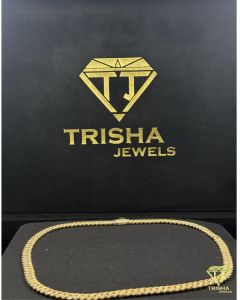 Solid 925 Sterling Silver VVS Moissanite Diamond Cuban Chain
