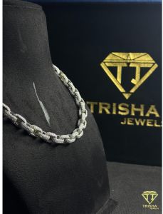 VVS Moissanite Diamond Iced Out Marina 925 Sterling Silver Chain