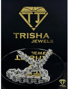 VVS Moissanite Diamond Iced Out Marina 925 Sterling Silver Chain