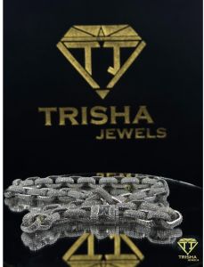 VVS Moissanite Diamond Iced Out Marina 925 Sterling Silver Chain