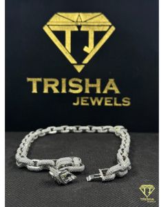 VVS Moissanite Diamond Iced Out Marina 925 Sterling Silver Chain