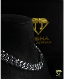 VVS Moissanite Iced Out Thorn 925 Sterling Silver Men Cuban Chain