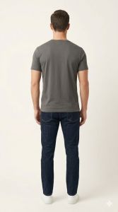 Mens Essential Slate Grey Cotton T Shirt