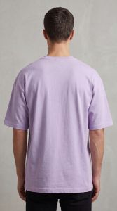 Mens Lavender Oversized Cotton T Shirt