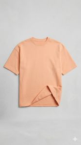 Mens Peach Oversized Cotton T Shirt