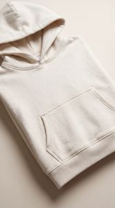 Mens Premium Off White Cotton Hoodie