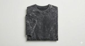 Mens Washed Black Oversized Cotton T Shirt