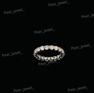 925 Sterling Silver Iced Out Moissanite Eternity Band