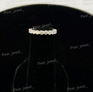 925 Sterling Silver Iced Out Moissanite Eternity Band