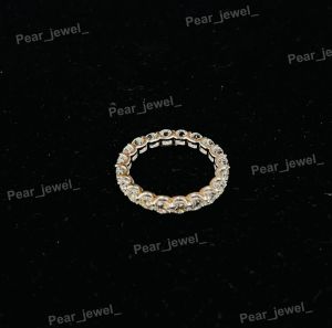 925 Sterling Silver Iced Out Moissanite Eternity Band