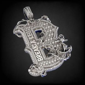 925 Sterling Silver VVS Moissanite Custom Letter Pendant