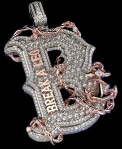 925 Sterling Silver VVS Moissanite Custom Letter Pendant