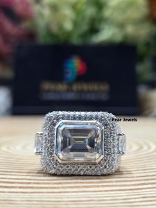 925 Sterling Silver VVS Moissanite Hip Hop Ring