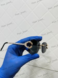 925 Sterling Silver VVS Moissanite Luxury Sunglasses