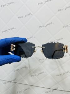 925 Sterling Silver VVS Moissanite Luxury Sunglasses