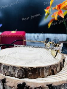 925 Sterling Silver VVS Moissanite Pear Cut Luxury Sunglasses
