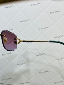 925 Sterling Silver VVS Moissanite Rimless Iced Out Luxury Sunglasses