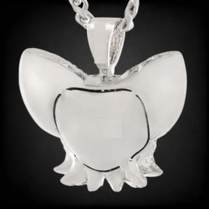 925 Sterling Silver VVS Moissanite Rouge The Bat Cartoon Pendant