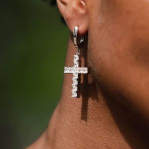 Ascher Cross Luxe 925 Silver Dangler Earrings