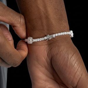 Classic VVS Moissanite 925 Silver Tennis Bracelet