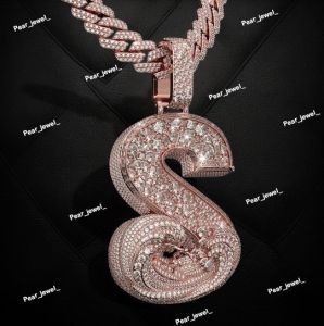 Custom 925 Sterling Silver VVS Moissanite Diamond Swan Pendant