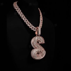 Custom 925 Sterling Silver VVS Moissanite Diamond Swan Pendant