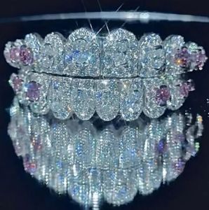 Diamond Luxe Rhodium VVS Moissanite 925 Silver Grillz