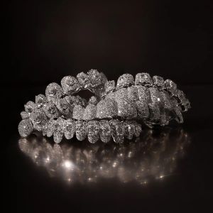 Elite Custom Hip Hop VVS Moissanite 925 Silver Grillz