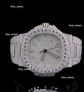 Frosted Dial VVS Moissanite Prestige Wrist Watch