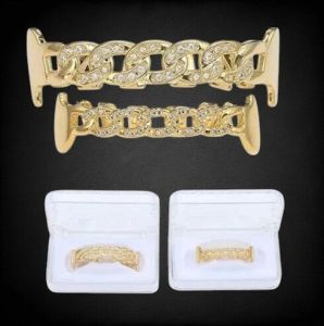 Hip Hop Cuban Chain VVS Moissanite 925 Silver Grillz