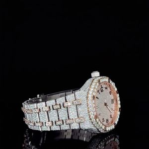 Iced Out Arabic Dial Automatic Moissanite Diamond Luxury Watch