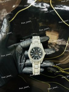 Iced Out Black Dial Moissanite Hip Hop Luxury Watch