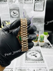 Iced Out Brown Dial Moissanite Luxury Wrist Watch