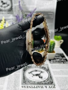 Iced Out Brown Dial Moissanite Luxury Wrist Watch