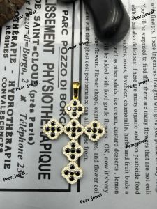 Iced Out Cross 925 Sterling Silver VVS Moissanite Diamond Pendant