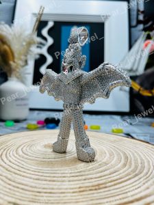 Iced Out Full Diamond Bat Charm VVS Moissanite Hip Hop Pendant